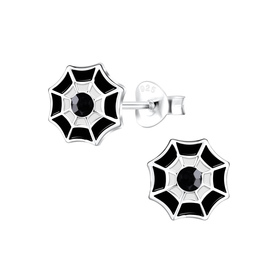 Spinnennetz Kinder Ohrringe 925 Silber