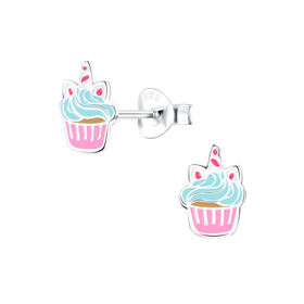 Cupcake Kinder Ohrringe 925 Silber