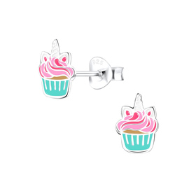 Cupcake Kinder Ohrringe 925 Silber