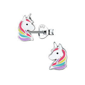 Einhorn Kinder Ohrringe 925 Silber