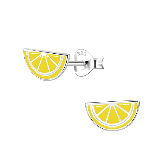 Zitronen Kinder Ohrringe 925 Silber
