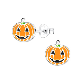 K�rbis Kinder Ohrringe 925 Silber