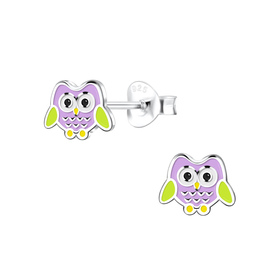 Eulen Kinder Ohrringe 925 Silber