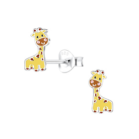 Giraffen Kinder Ohrringe 925 Silber