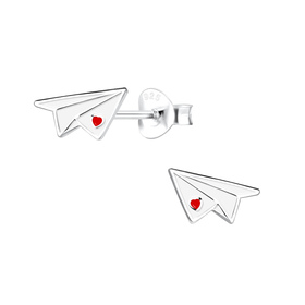 Papierflieger Kinder Ohrringe 925 Silber
