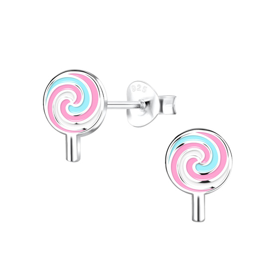Lollipop Kinder Ohrringe 925 Silber