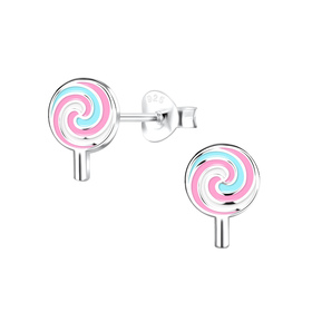 Lollipop Kinder Ohrringe 925 Silber
