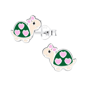 Schildkr�ten Kinder Ohrringe 925 Silber