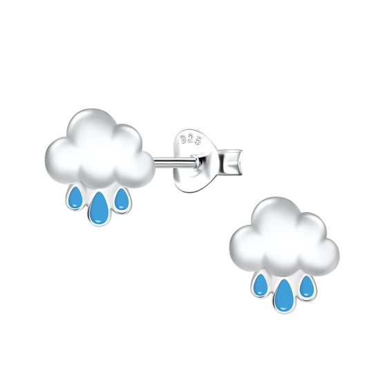 Wolken Kinder Ohrringe 925 Silber