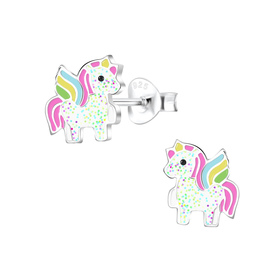 Einhorn Kinder Ohrringe 925 Silber