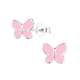 Schmetterling Kinder Ohrringe 925 Silber