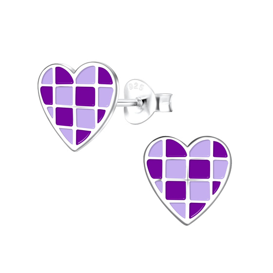 Herz Kinder Ohrringe 925 Silber