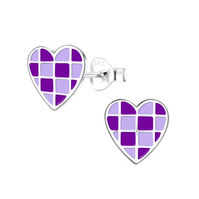 Herz Kinder Ohrringe 925 Silber