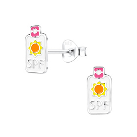 Flaschen Kinder Ohrringe 925 Silber