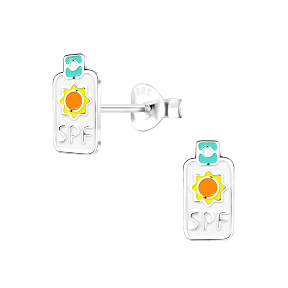Flaschen Kinder Ohrringe 925 Silber