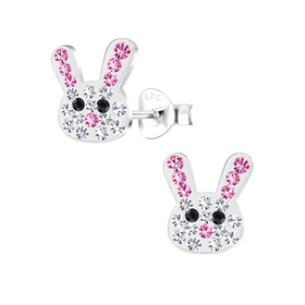 Kaninchen Kinder Ohrringe 925 Silber