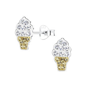 Eis Kinder Ohrringe 925 Silber