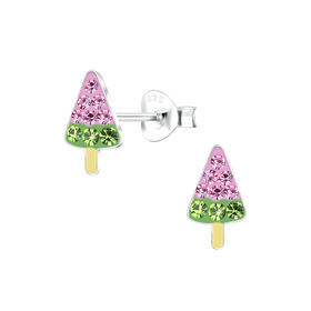 Eis Kinder Ohrringe 925 Silber