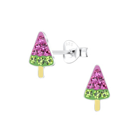 Eis Kinder Ohrringe 925 Silber