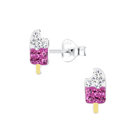 Eis Kinder Ohrringe 925 Silber