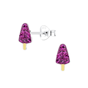 Eis Kinder Ohrringe 925 Silber