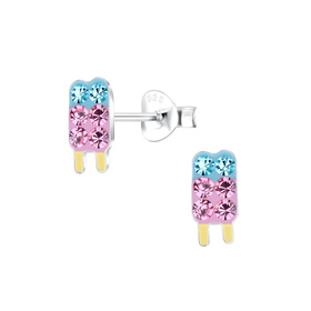 Eis Kinder Ohrringe 925 Silber