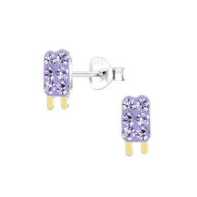 Eis Kinder Ohrringe 925 Silber