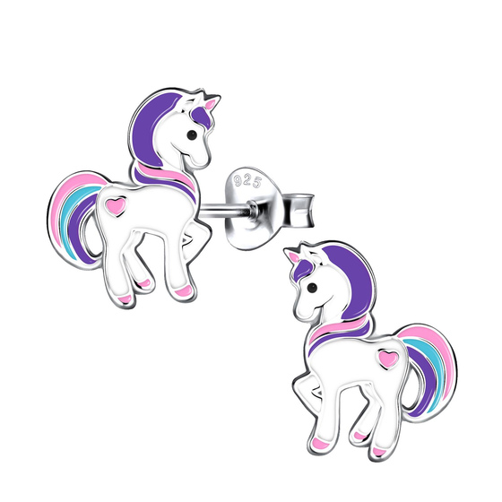Einhorn Kinder Ohrringe 925 Silber