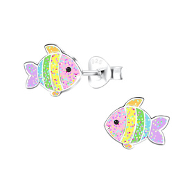 Fisch Kinder Ohrringe 925 Silber