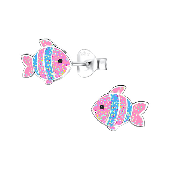 Fisch Kinder Ohrringe 925 Silber