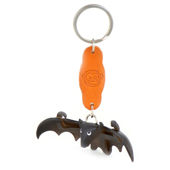 Fledermaus Schlsselanhnger aus Leder