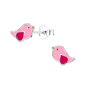 Vogel Kinder Ohrringe 925 Silber