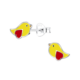Vogel Kinder Ohrringe 925 Silber