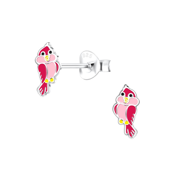 Papagei Kinder Ohrringe 925 Silber