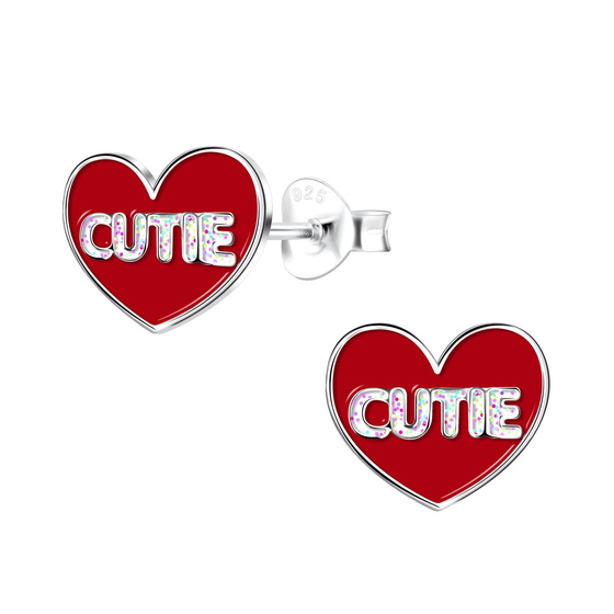 Cutie Herz Kinder Ohrringe 925 Silber