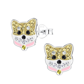 Hunde Kinder Ohrringe 925 Silber