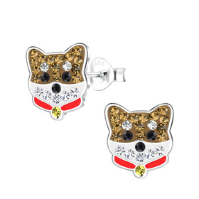 Hunde Kinder Ohrringe 925 Silber