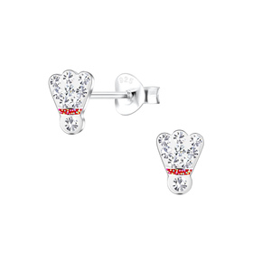 Federball Kinder Ohrringe 925 Silber