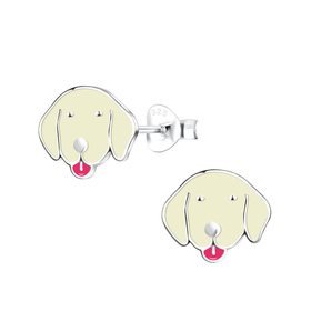 Hunde Kinder Ohrringe 925 Silber