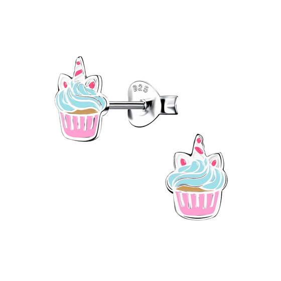 Cupcake Kinder Ohrringe 925 Silber