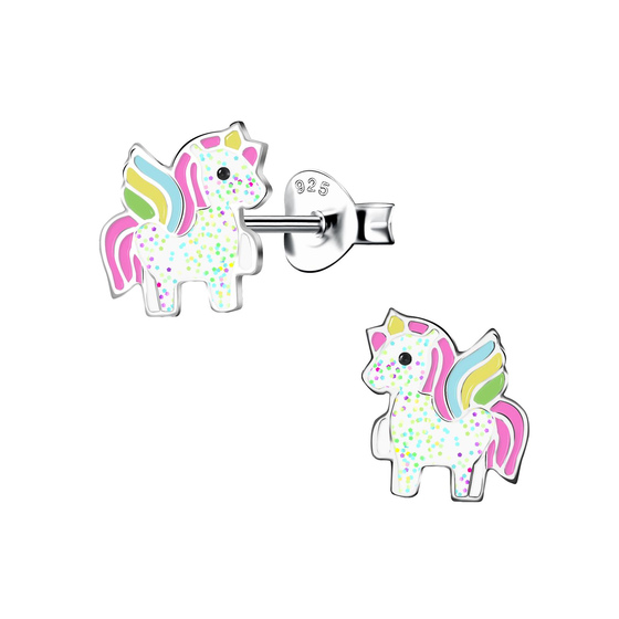 Einhorn Kinder Ohrringe 925 Silber