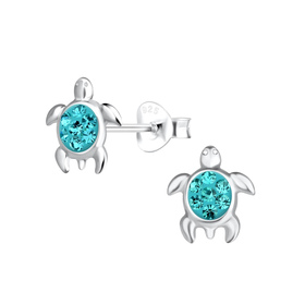 Schildkr�ten Kinder Ohrringe 925 Silber