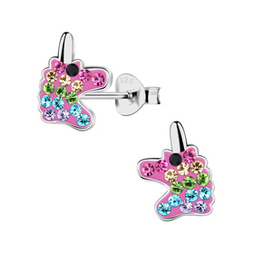 Einhorn Kinder Ohrringe 925 Silber