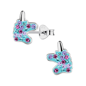 Einhorn Kinder Ohrringe 925 Silber