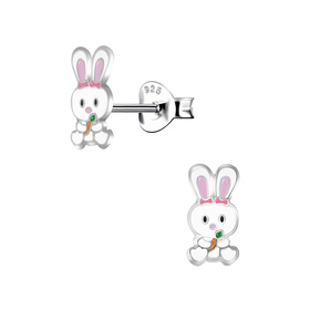 Kaninchen Kinder Ohrringe 925 Silber