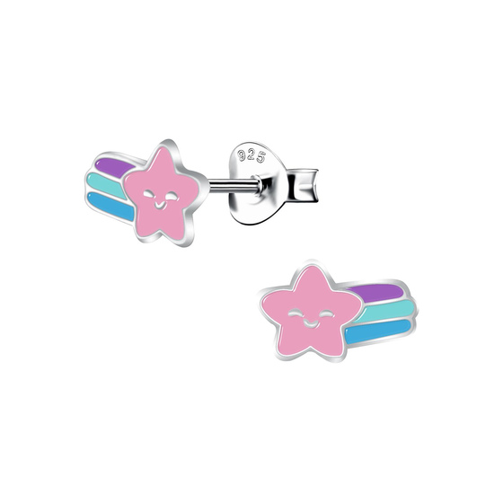 Sternschnuppen Kinder Ohrringe 925 Silber