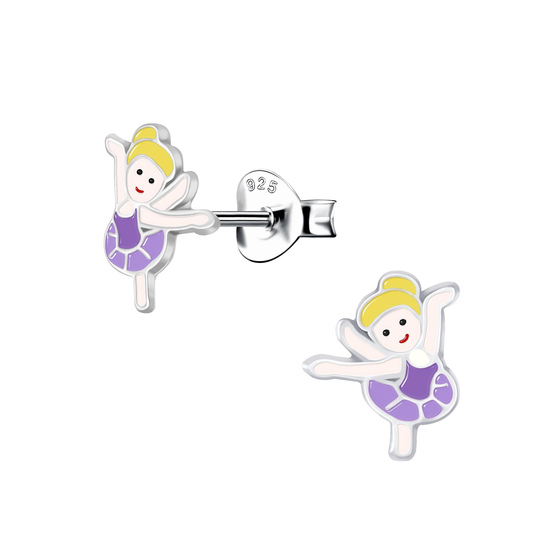 Ballerina Kinder Ohrringe 925 Silber