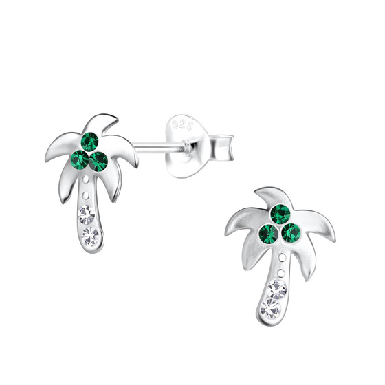 Palmen Kinder Ohrringe 925 Silber