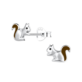 Eichh�rnchen Kinder Ohrringe 925 Silber