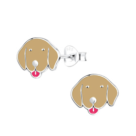Hunde Kinder Ohrringe 925 Silber